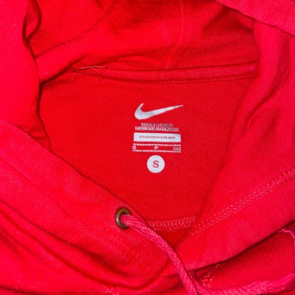 Nike Vintage Red Classic Hoodie Sweatshirt Size Small - Picture 2 of 2